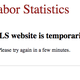 Image for article titled The US government website in charge of employment data is down